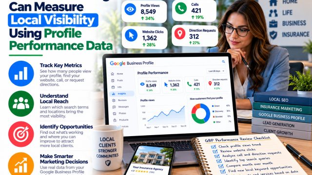 How Insurance Agencies Can Measure Local Visibility Using Profile Performance Data